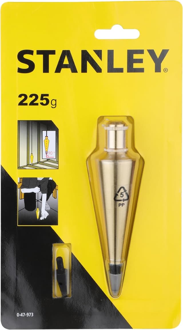 شاقول برنجی STANLEY طلایی 225 g مدل 0-47-973 شاقول برنجی STANLEY طلایی 225 g مدل 0-47-973
