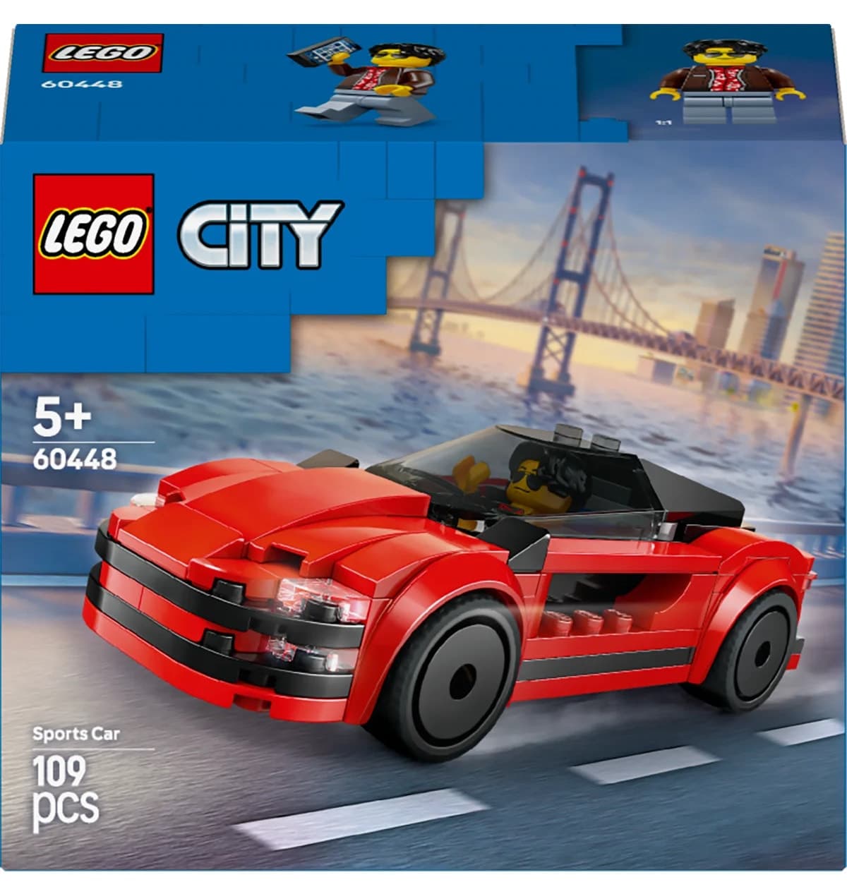 لگو City ماشین اسپرت قرمز مدل 60448 109 قطعه لگو City ماشین اسپرت قرمز مدل 60448 109 قطعه
