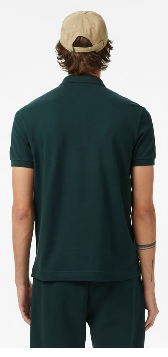 پولوشرت مردانه Lacoste فیت معمولی سبز تیره Paris پولوشرت مردانه Lacoste فیت معمولی سبز تیره Paris