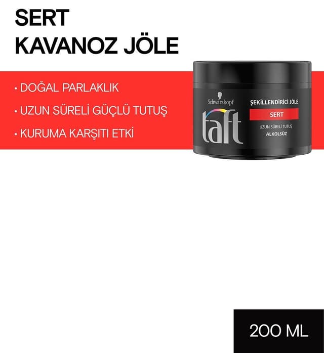 ژل مو Taft نگهدارنده قوی 200 ml ژل مو Taft نگهدارنده قوی 200 ml