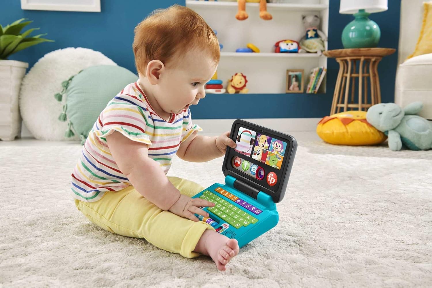 اسباببازی الکترونیکی کامپیوتر آموزشی Fisher-Price به زبان ترکی مدل HHH08 اسباببازی الکترونیکی کامپیوتر آموزشی Fisher-Price به زبان ترکی مدل HHH08