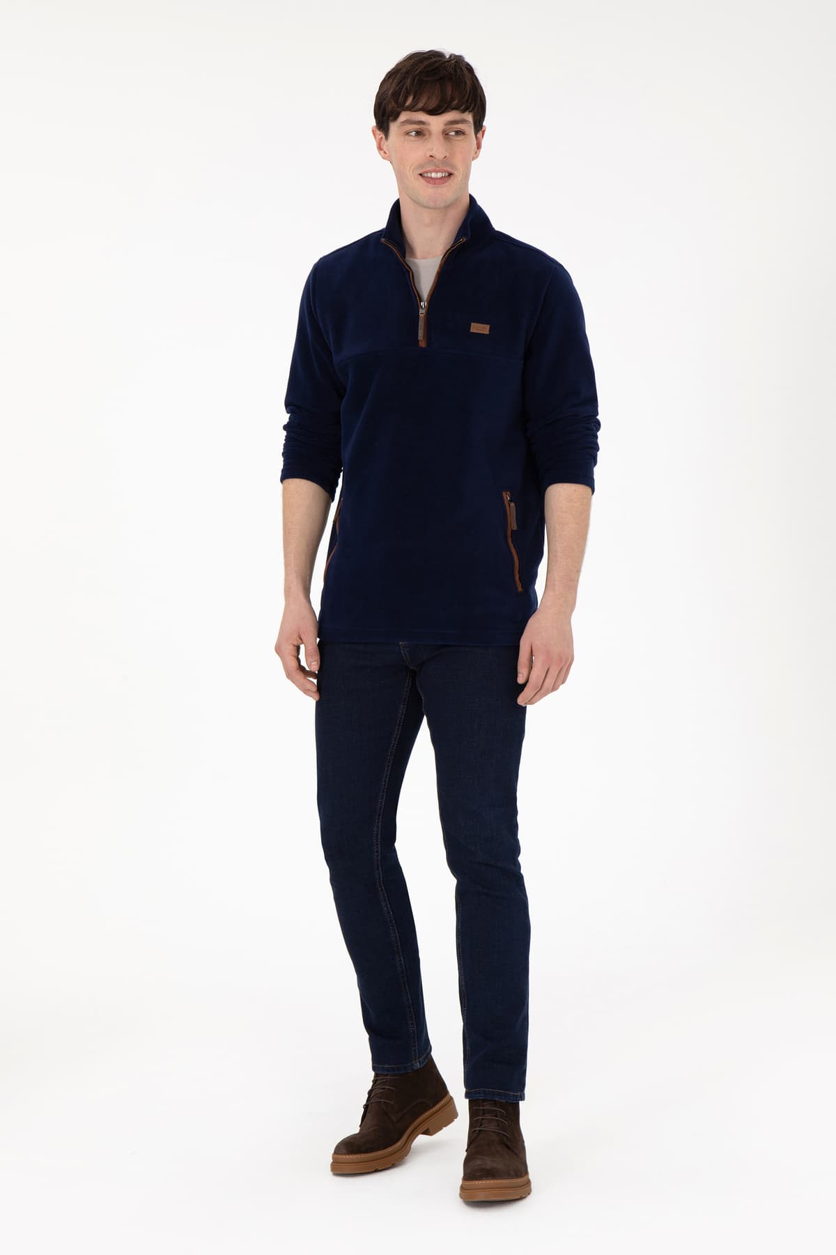 سوئیشرت مردانه U.S. Polo Assn. سرمهای مدل 50290609-VR033 سوئیشرت مردانه U.S. Polo Assn. سرمهای مدل 50290609-VR033