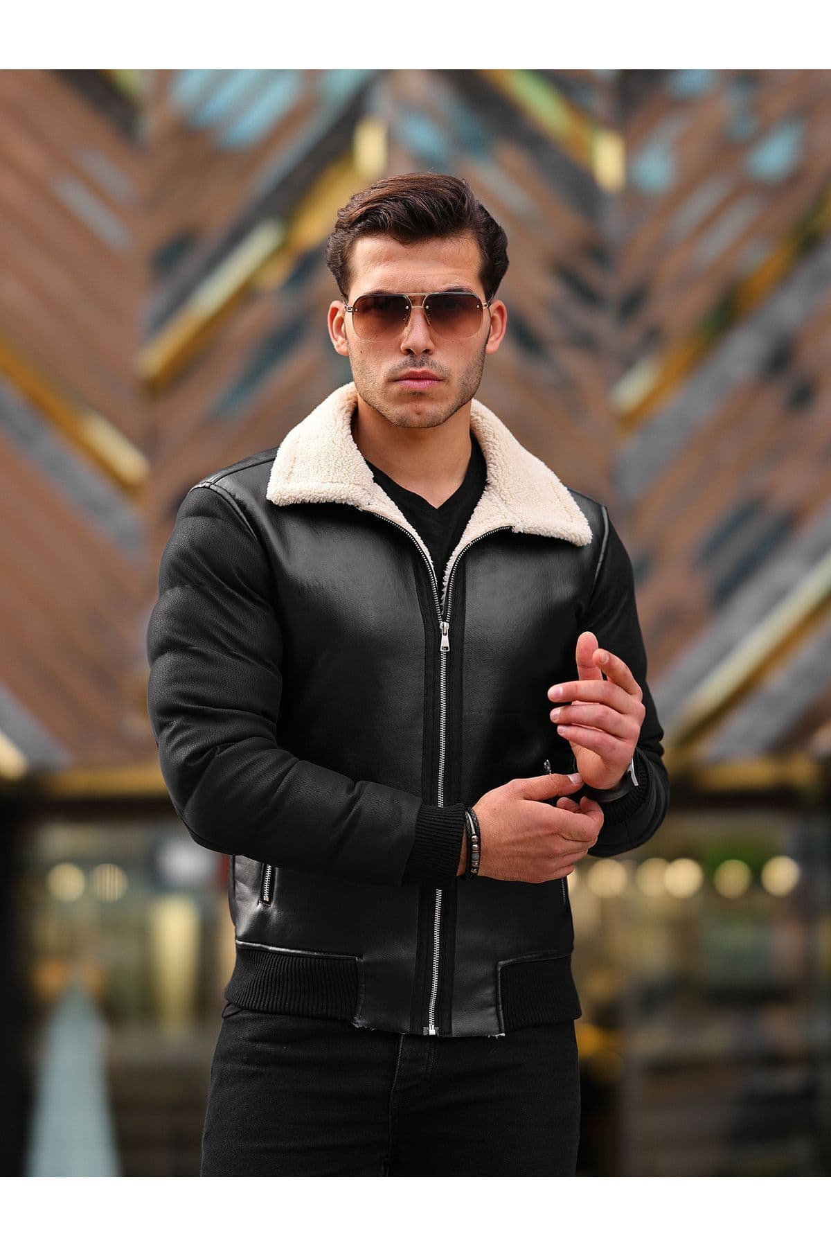 کاپشن مردانه BOYS MANS چرم پفی زمستانی کاپشن مردانه BOYS MANS چرم پفی زمستانی