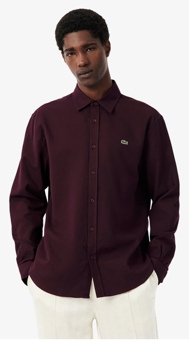 پیراهن مردانه Lacoste فیت معمولی زرشکی پیراهن مردانه Lacoste فیت معمولی زرشکی
