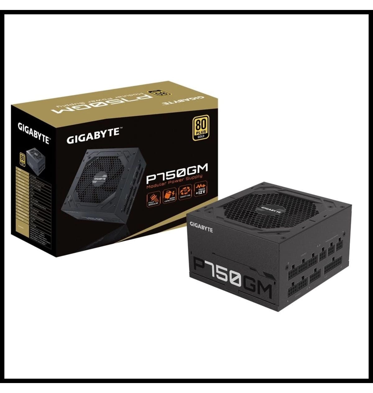 منبع تغذیه کامپیوتر Gigabyte گیمینگ تمام ماژولار 750W 80+ Gold مدل Gp-p750gm V2 منبع تغذیه کامپیوتر Gigabyte گیمینگ تمام ماژولار 750W 80+ Gold مدل Gp-p750gm V2