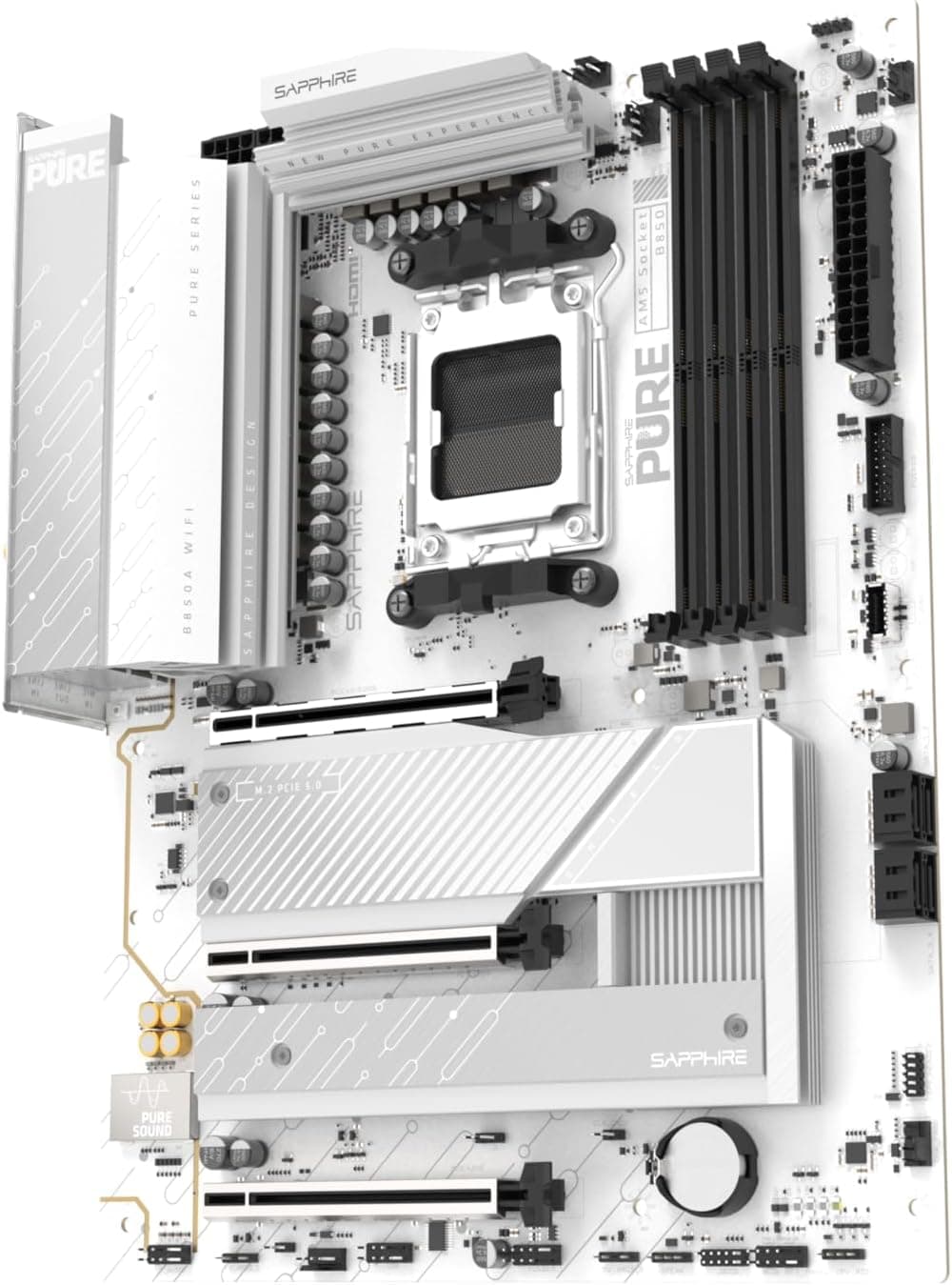 مادربرد Sapphire AMD AM5 ATX مدل Pure B850A WIFI7 52123-11-40G مادربرد Sapphire AMD AM5 ATX مدل Pure B850A WIFI7 52123-11-40G