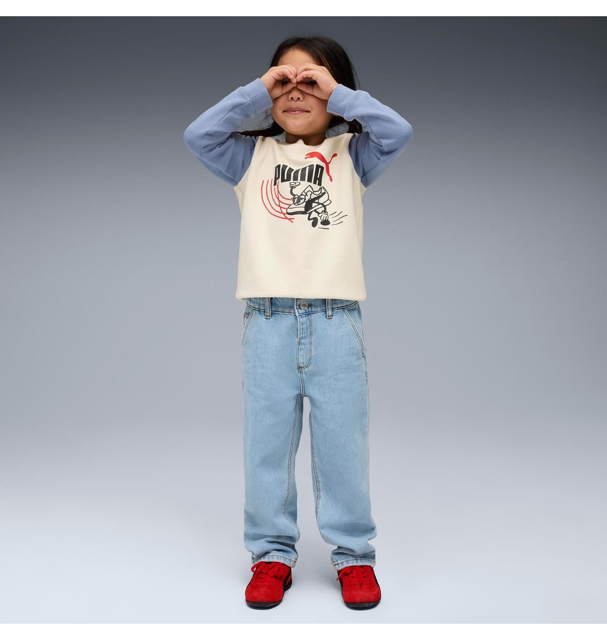 سویشرت کودکانه Puma یقه گرد مدل Little Runners Crew سویشرت کودکانه Puma یقه گرد مدل Little Runners Crew