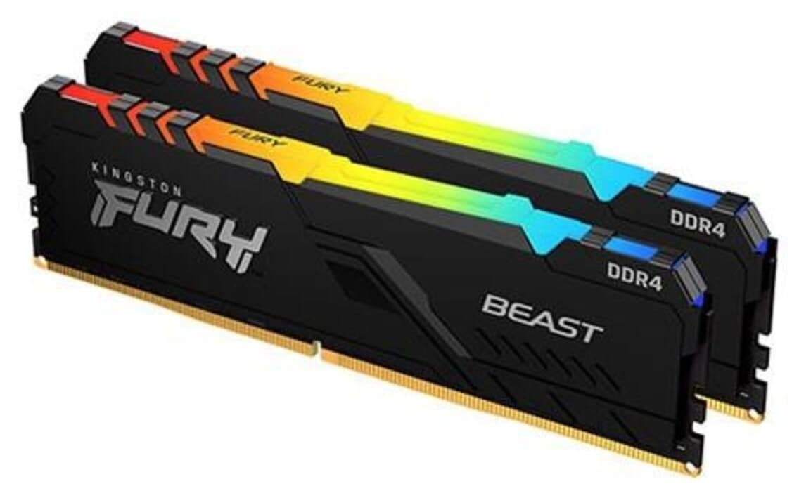 رم کامپیوتر Kingston Kng Furybeast 16gb 3200 مدل Kf432c16bbak2/16 رم کامپیوتر Kingston Kng Furybeast 16gb 3200 مدل Kf432c16bbak2/16