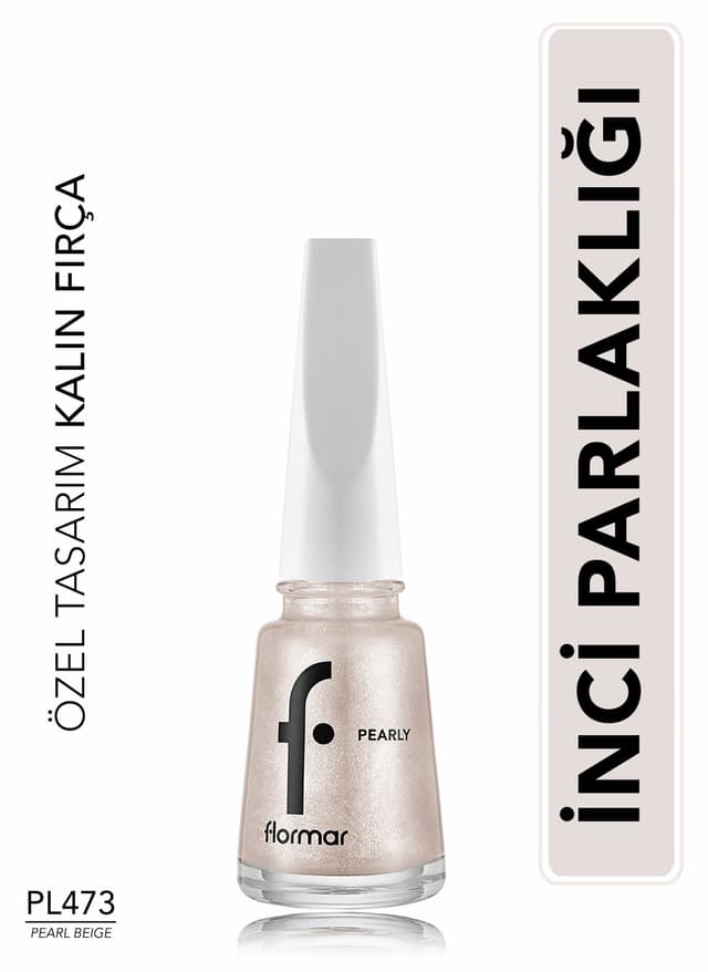 لاک ناخن Flormar Pearly با جلوه صدفی نیمهشفاف و براق لاک ناخن Flormar Pearly با جلوه صدفی نیمهشفاف و براق