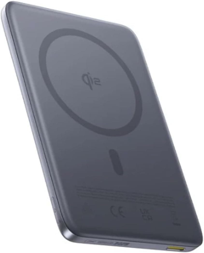 پاوربانک Baseus PicoGo فوق نازک بیسیم Qi2 MagSafe شارژ سریع 10000mAh خاکستری پاوربانک Baseus PicoGo فوق نازک بیسیم Qi2 MagSafe شارژ سریع 10000mAh خاکستری