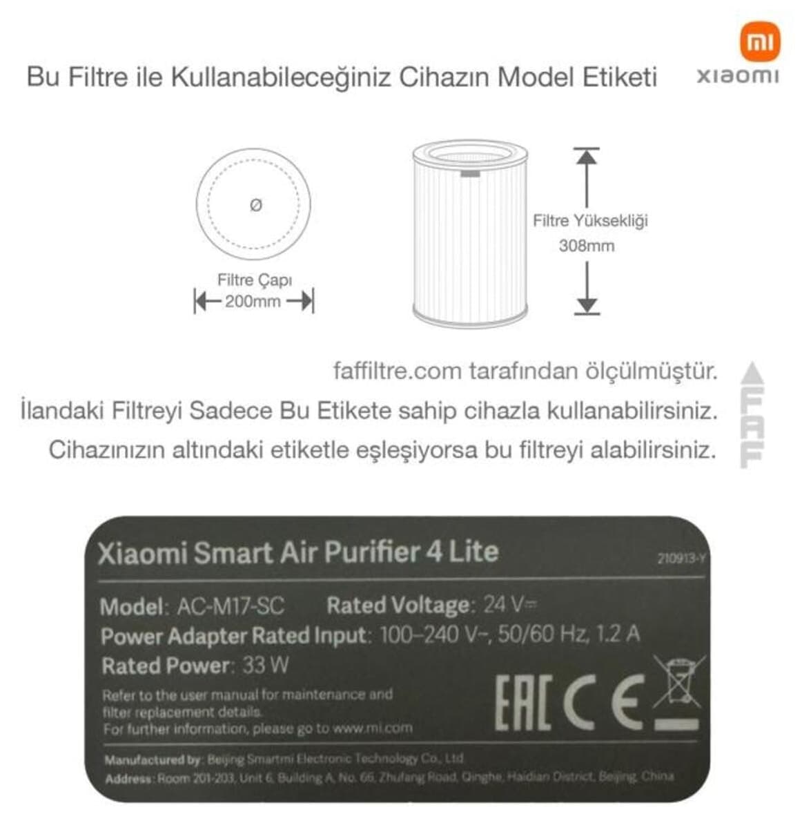دستگاه تصفیه هوای Xiaomi با فیلتر HEPA مدل Mi Smart 4 Lite دستگاه تصفیه هوای Xiaomi با فیلتر HEPA مدل Mi Smart 4 Lite