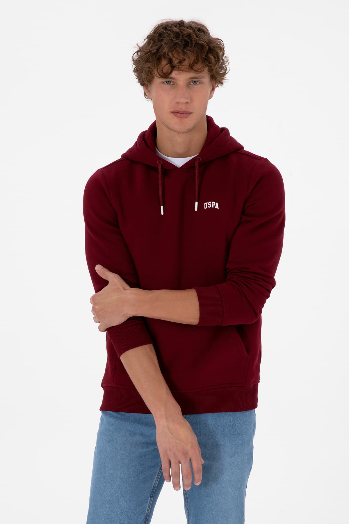 سوئیشرت مردانه U.S. Polo Assn. هودیدار شاردون زرشکی فیت معمولی مدل 50315582-VR014 سوئیشرت مردانه U.S. Polo Assn. هودیدار شاردون زرشکی فیت معمولی مدل 50315582-VR014