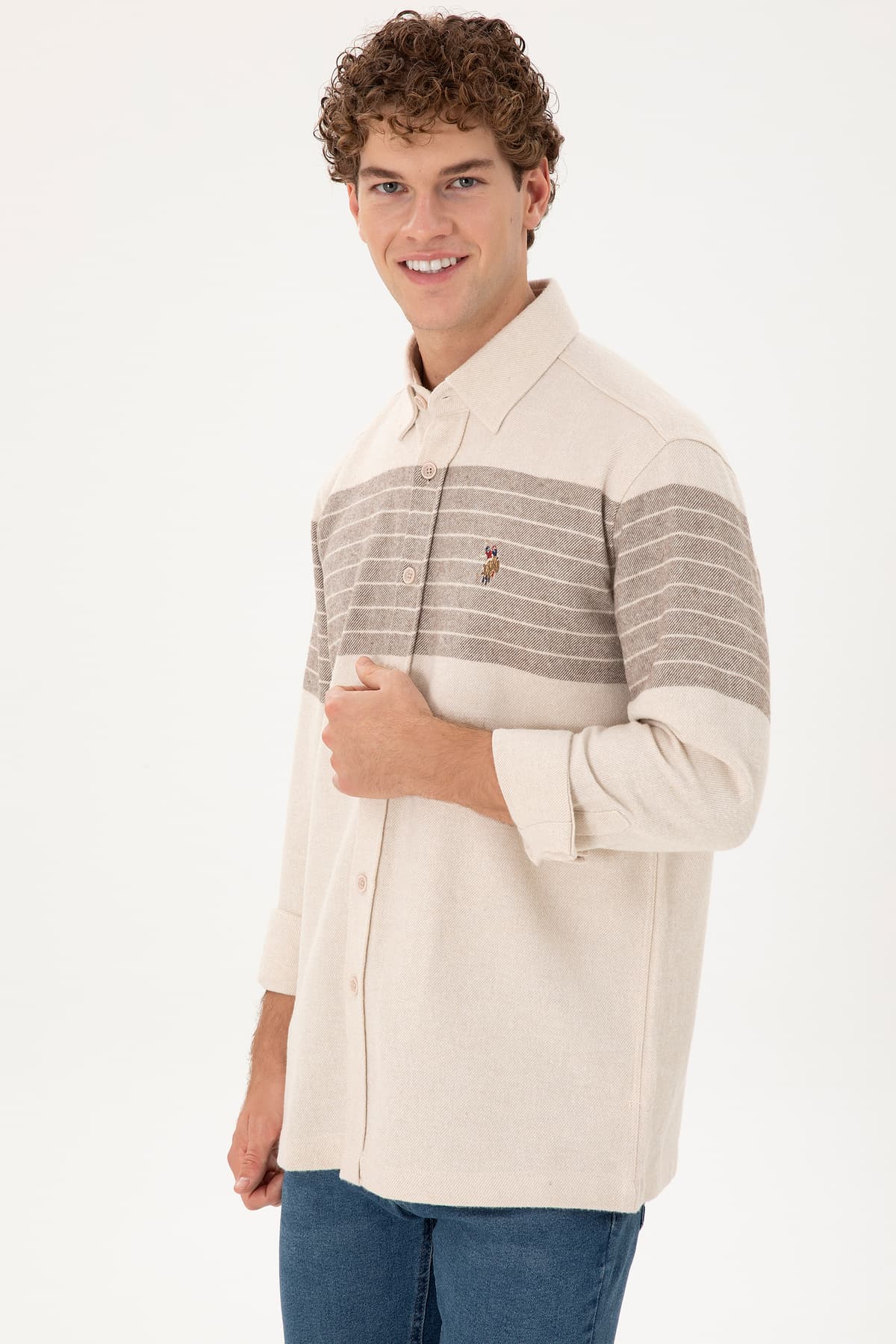 پیراهن مردانه U.S. Polo Assn. سنگی آستینبلند مدل 50291248-VR049 پیراهن مردانه U.S. Polo Assn. سنگی آستینبلند مدل 50291248-VR049