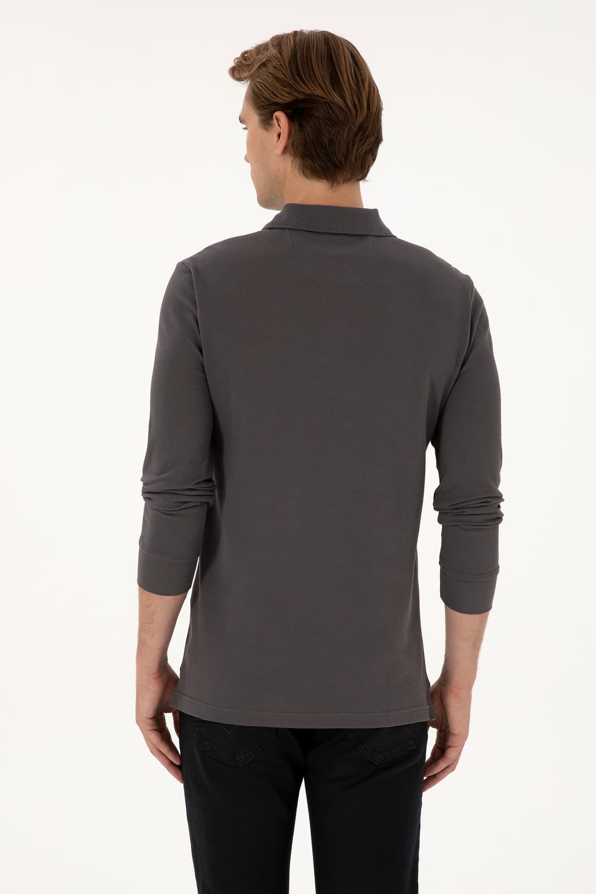 سویشرت مردانه U.S. Polo Assn. فیت معمولی یقه پولو خاکستری بیسیک مدل 50307757-VR024 سویشرت مردانه U.S. Polo Assn. فیت معمولی یقه پولو خاکستری بیسیک مدل 50307757-VR024