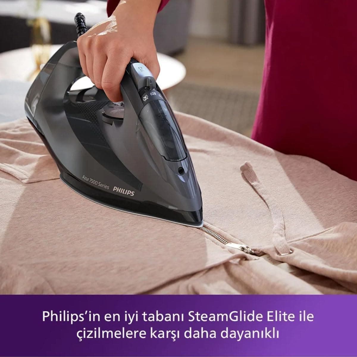 اتو بخار PHILIPS سری 7500، توان 3200W، کفی SteamGlide Elite، مخزن 300 ml، مدل DST7511/80 اتو بخار PHILIPS سری 7500، توان 3200W، کفی SteamGlide Elite، مخزن 300 ml، مدل DST7511/80
