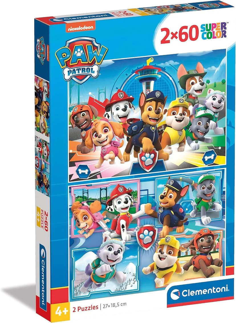 پازل کودکان Clementoni مدل 21617 طرح Paw Patrol 2 x 60 قطعه چندرنگ پازل کودکان Clementoni مدل 21617 طرح Paw Patrol 2 x 60 قطعه چندرنگ