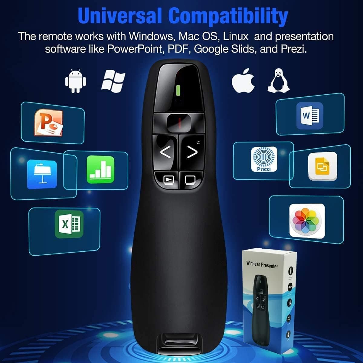 ریموت ارائه بیسیم Gnker برای PowerPoint مدل R400 ریموت ارائه بیسیم Gnker برای PowerPoint مدل R400