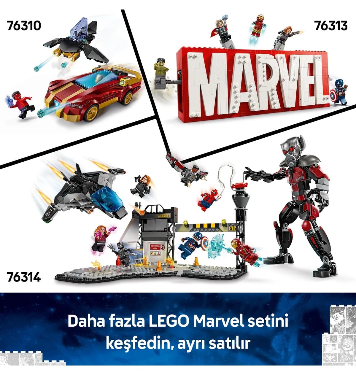 لگو Marvel ربات Iron Man در برابر Ultron برای کودکان مدل 76307، 6+ (101 قطعه) لگو Marvel ربات Iron Man در برابر Ultron برای کودکان مدل 76307، 6+ (101 قطعه)