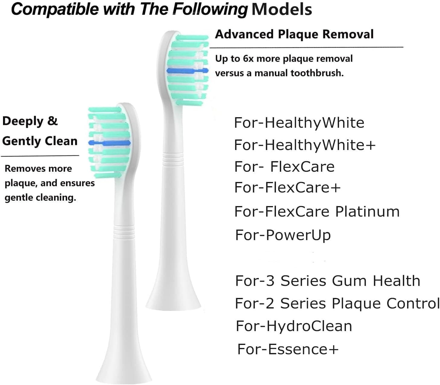 سری یدک مسواک برقی WEQNNM سازگار با Philips Sonicare سری یدک مسواک برقی WEQNNM سازگار با Philips Sonicare