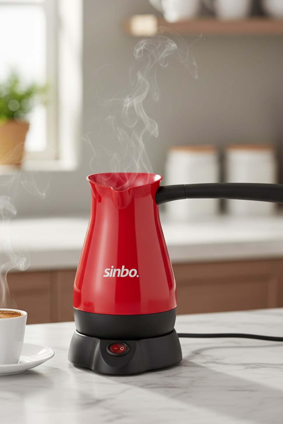 قهوهجوش برقی بیسیم Sinbo قرمز مدل SCM 2948 قهوهجوش برقی بیسیم Sinbo قرمز مدل SCM 2948