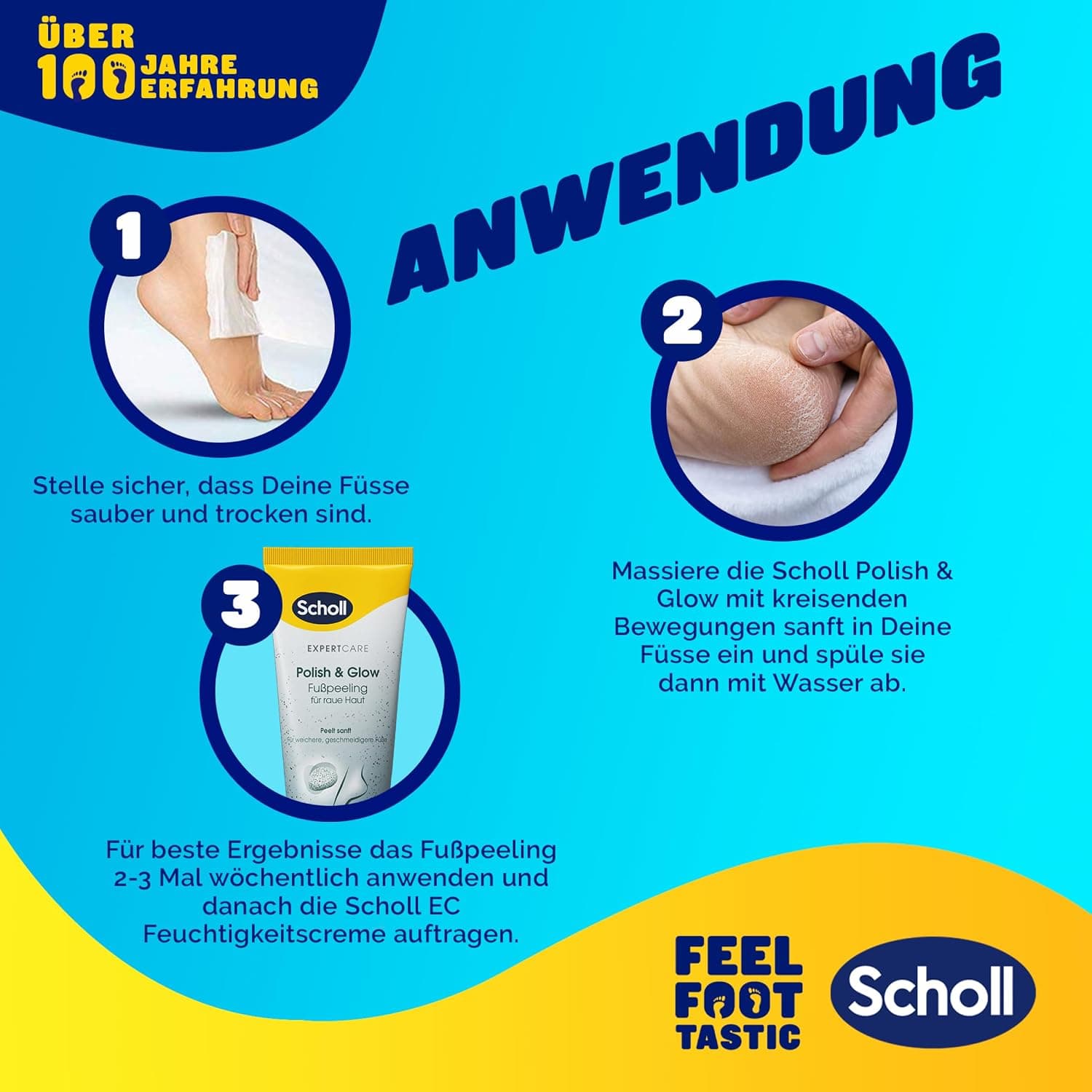 پیلینگ پا ضد میخچه Dr. Scholl's Expertcare با سنگ پامیس طبیعی 1 x 75 ml پیلینگ پا ضد میخچه Dr. Scholl's Expertcare با سنگ پامیس طبیعی 1 x 75 ml