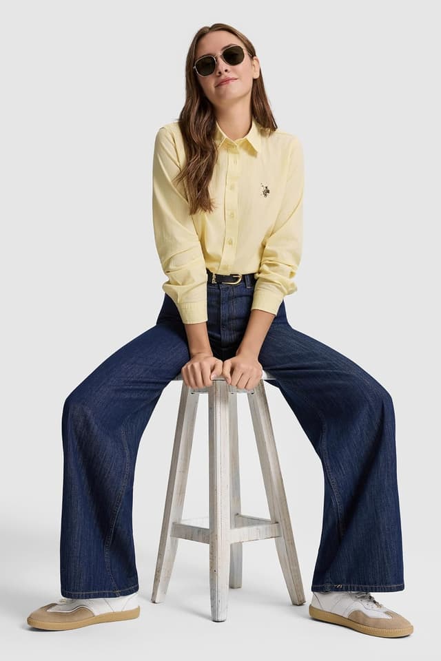 شلوار جین زنانه U.S. POLO ASSN. آبی مدل 50325199-DN0013 شلوار جین زنانه U.S. POLO ASSN. آبی مدل 50325199-DN0013