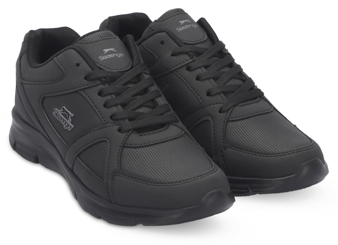 کفش اسنیکر مردانه Slazenger سایز بزرگ مشکی مدل PERA کفش اسنیکر مردانه Slazenger سایز بزرگ مشکی مدل PERA