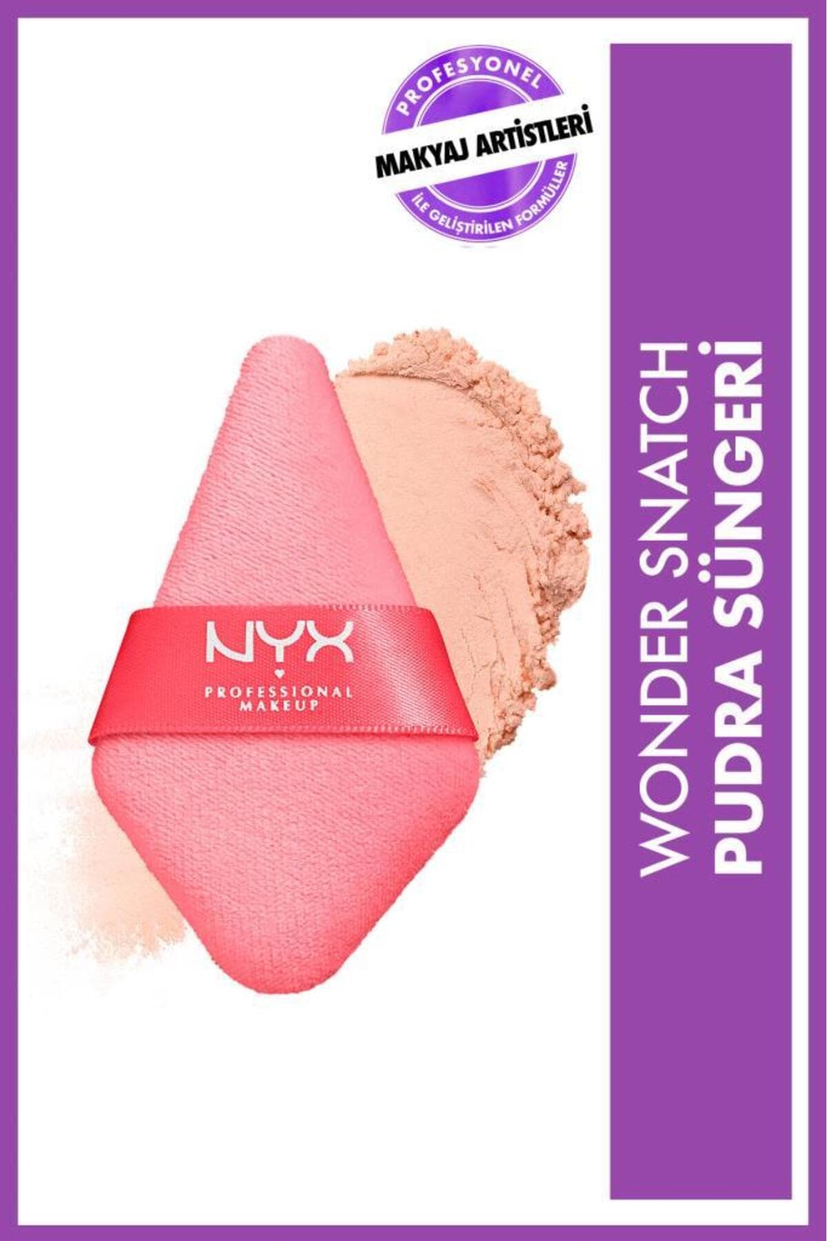اسفنج پودر و پودر تثبیتکننده NYX Professional Makeup Wonder Snatch 02 Cheeky Cherry اسفنج پودر و پودر تثبیتکننده NYX Professional Makeup Wonder Snatch 02 Cheeky Cherry