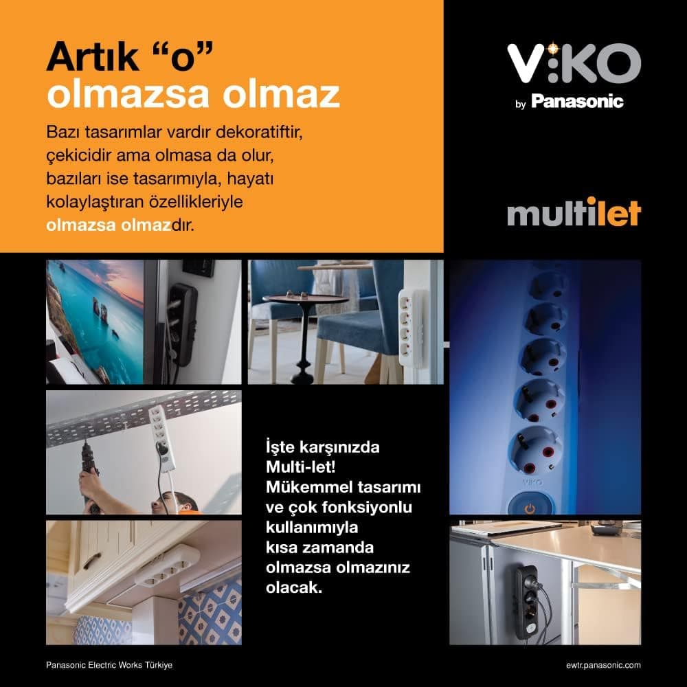 چندراهی برق سهخانه Viko Multilet با ترمینال ارت و محافظ کودک چندراهی برق سهخانه Viko Multilet با ترمینال ارت و محافظ کودک