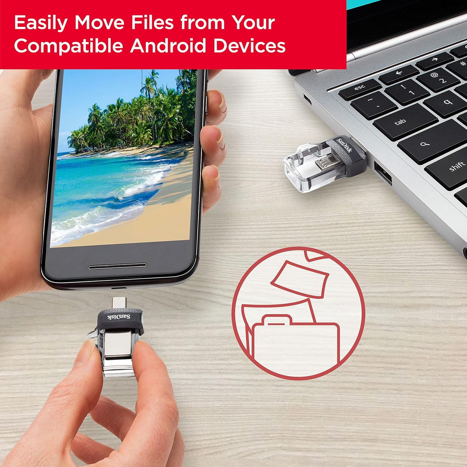 فلش مموری SanDisk مدل Ultra Dual Drive SDDD3-064G-G46 با ظرفیت 64GB فلش مموری SanDisk مدل Ultra Dual Drive SDDD3-064G-G46 با ظرفیت 64GB