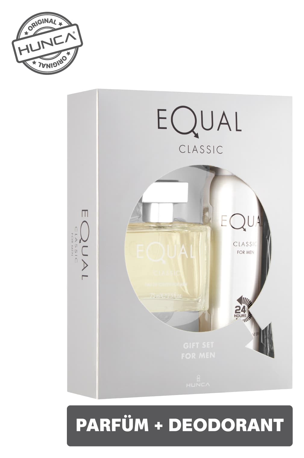 ست عطر مردانه Equal شامل Classic EDT 75 ml و اسپری دئودورانت 150 ml ست عطر مردانه Equal شامل Classic EDT 75 ml و اسپری دئودورانت 150 ml