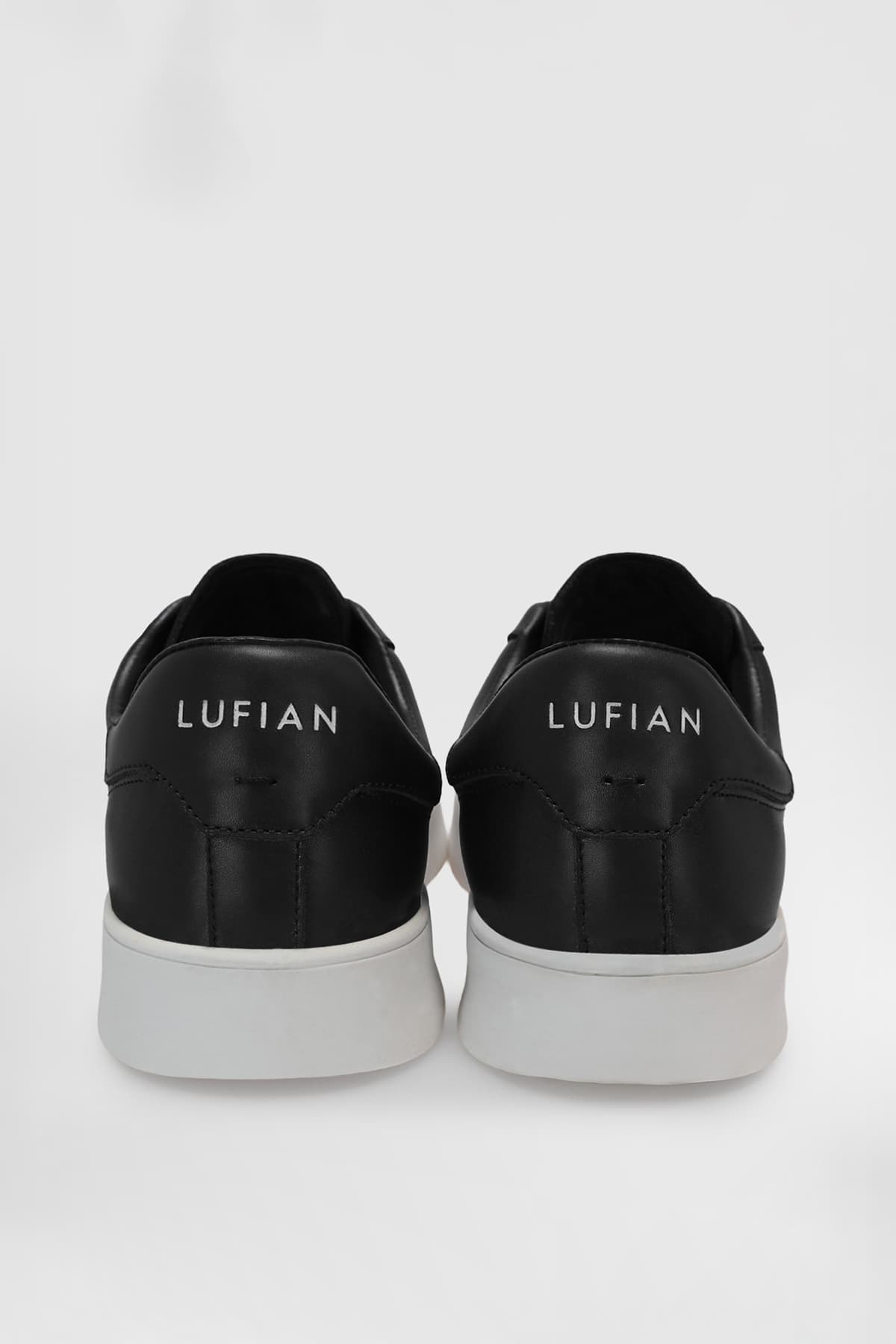کفش کتانی مردانه چرمی LUFIAN مشکی مدل Anton کفش کتانی مردانه چرمی LUFIAN مشکی مدل Anton