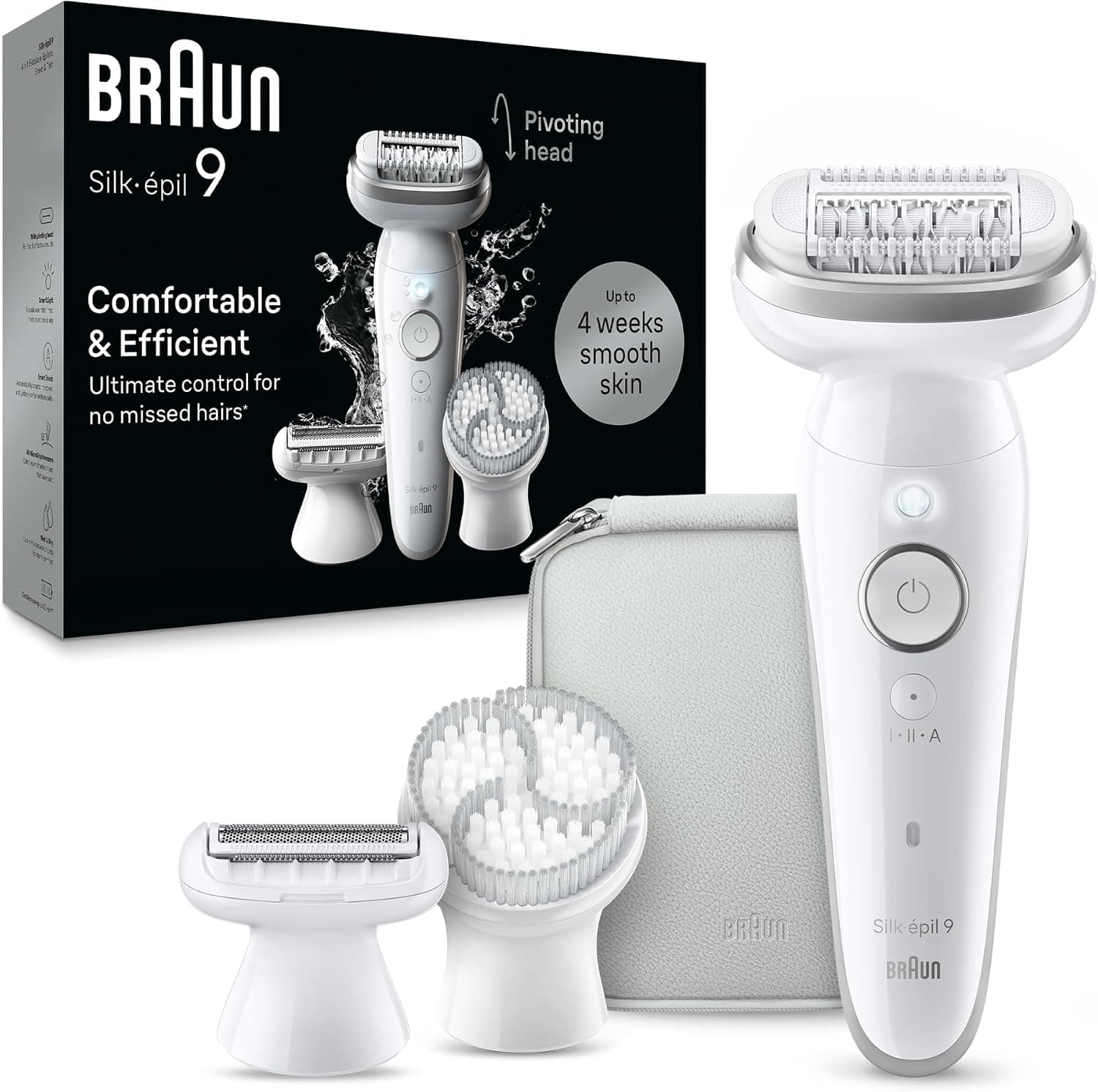 ست زیبایی Braun Silk-Epil 9 Flex مدل SES 9010 3D سفید ست زیبایی Braun Silk-Epil 9 Flex مدل SES 9010 3D سفید