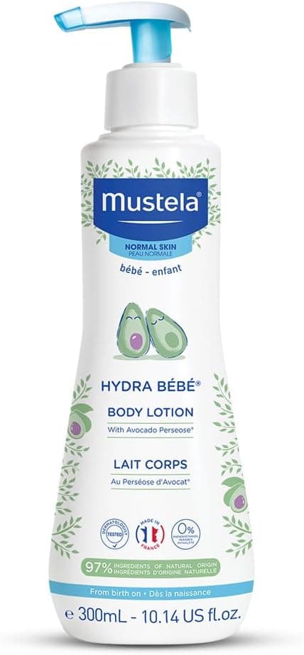 لوسیون بدن کودک Mustela مرطوبکننده روزانه Hydra Bebe 300ml لوسیون بدن کودک Mustela مرطوبکننده روزانه Hydra Bebe 300ml
