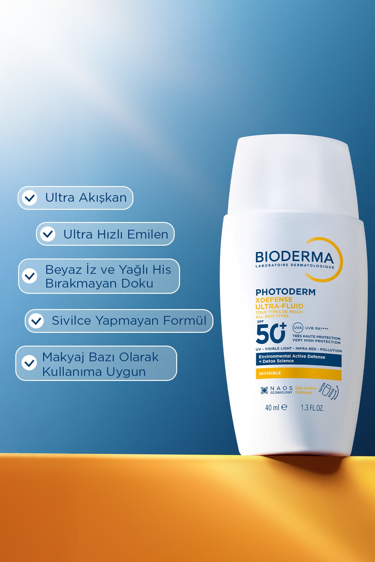 کرم ضدآفتاب رنگی Bioderma مناسب انواع پوست Photoderm XDefense SPF50+ با محافظت بالا در برابر UVA/UVB، بسیار روشن 40ML کرم ضدآفتاب رنگی Bioderma مناسب انواع پوست Photoderm XDefense SPF50+ با محافظت بالا در برابر UVA/UVB، بسیار روشن 40ML