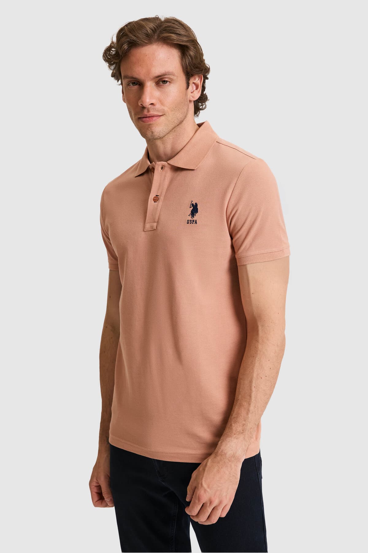 تیشرت یقه پولو مردانه U.S. Polo Assn. اسلیم فیت بیسیک پودری مدل 50326920-VR042 تیشرت یقه پولو مردانه U.S. Polo Assn. اسلیم فیت بیسیک پودری مدل 50326920-VR042