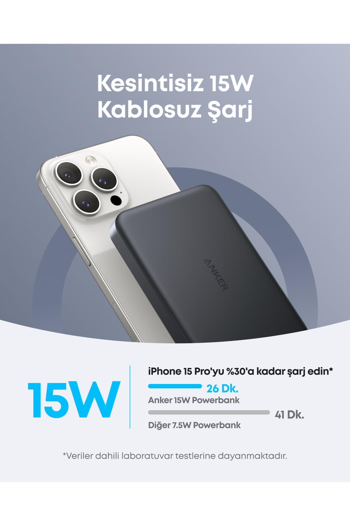پاوربانک Anker MagGo با ظرفیت 10.000 mAh شارژ بیسیم مغناطیسی مشکی مدل A1664 پاوربانک Anker MagGo با ظرفیت 10.000 mAh شارژ بیسیم مغناطیسی مشکی مدل A1664