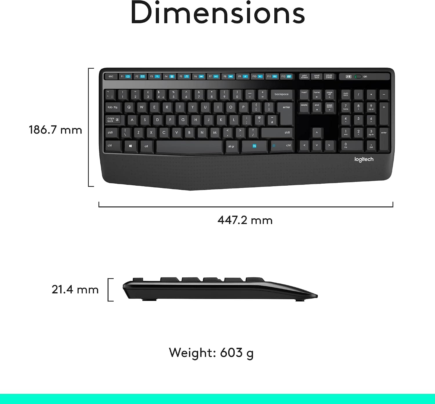 ست کیبورد و ماوس بیسیم Logitech مدل MK345، کیبورد فولسایز، چیدمان عربی، مشکی ست کیبورد و ماوس بیسیم Logitech مدل MK345، کیبورد فولسایز، چیدمان عربی، مشکی