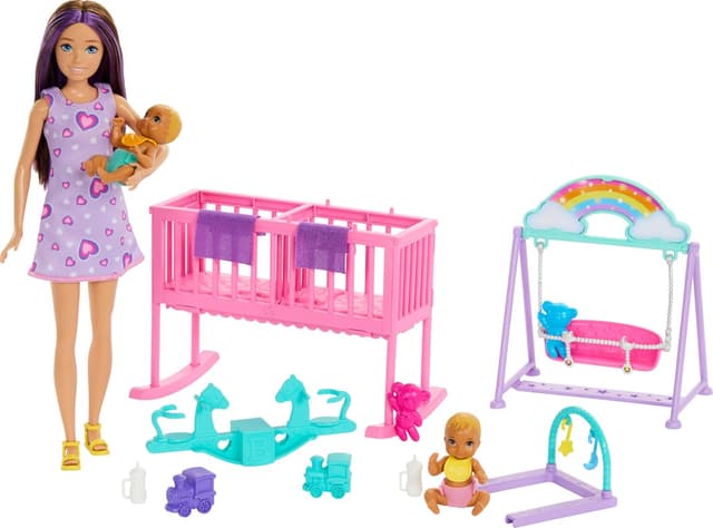 اسباببازی Barbie مدل Twinning Nursery اسباببازی Barbie مدل Twinning Nursery