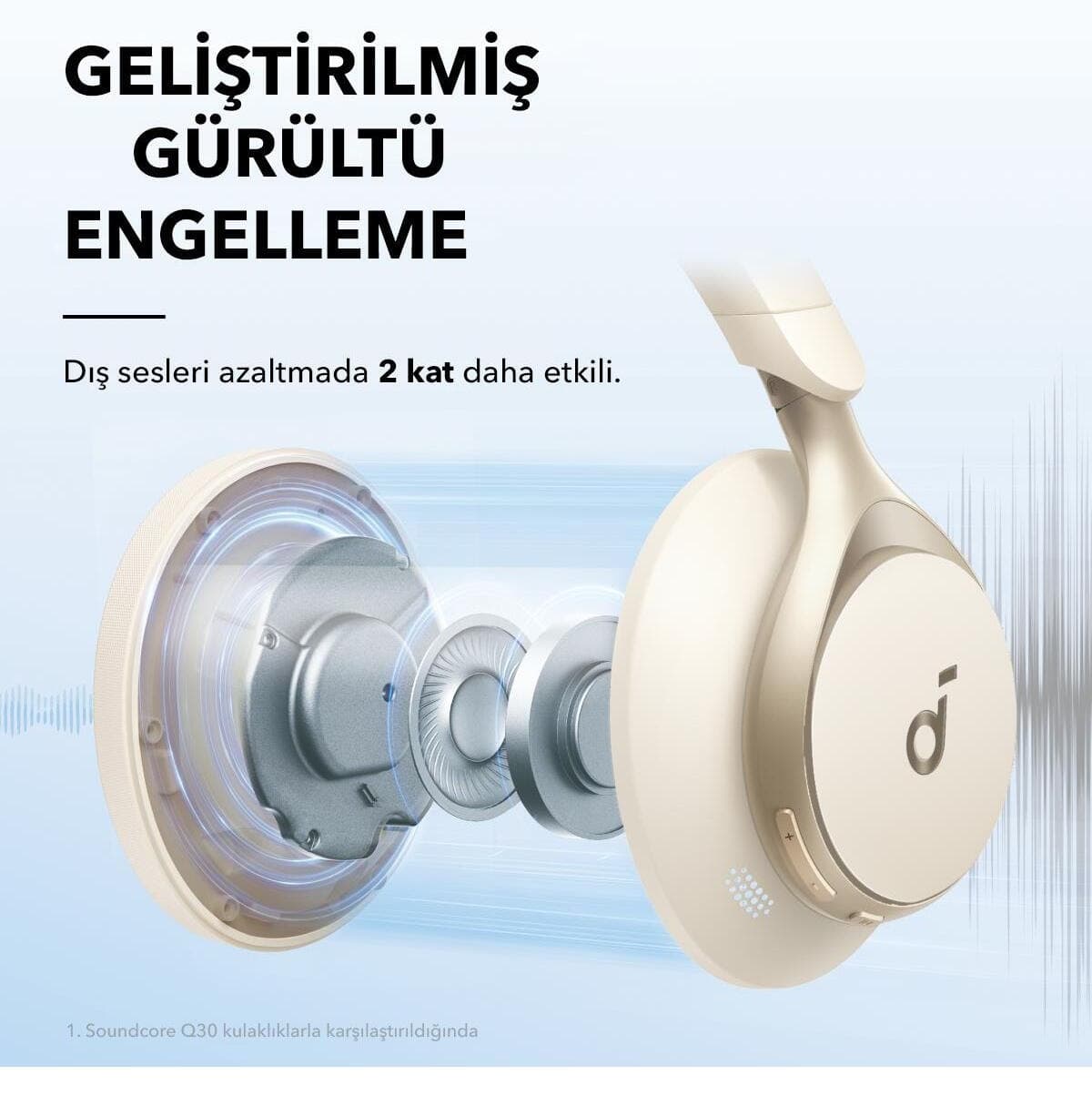 هدفون Anker Soundcore Space One صورتی مدل A3035 هدفون Anker Soundcore Space One صورتی مدل A3035