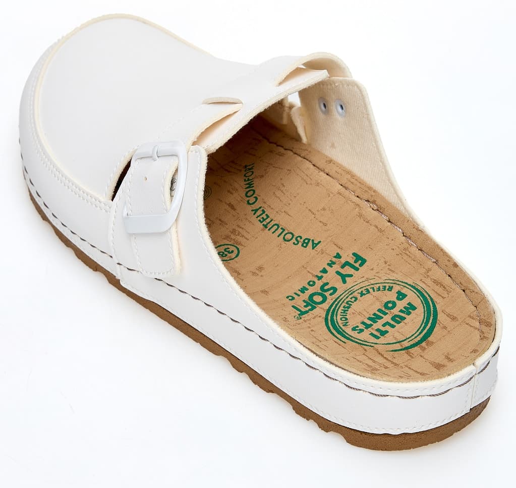 صابو ارتوپدی زنانه FLY SOFT مدل Tenton سفید صابو ارتوپدی زنانه FLY SOFT مدل Tenton سفید