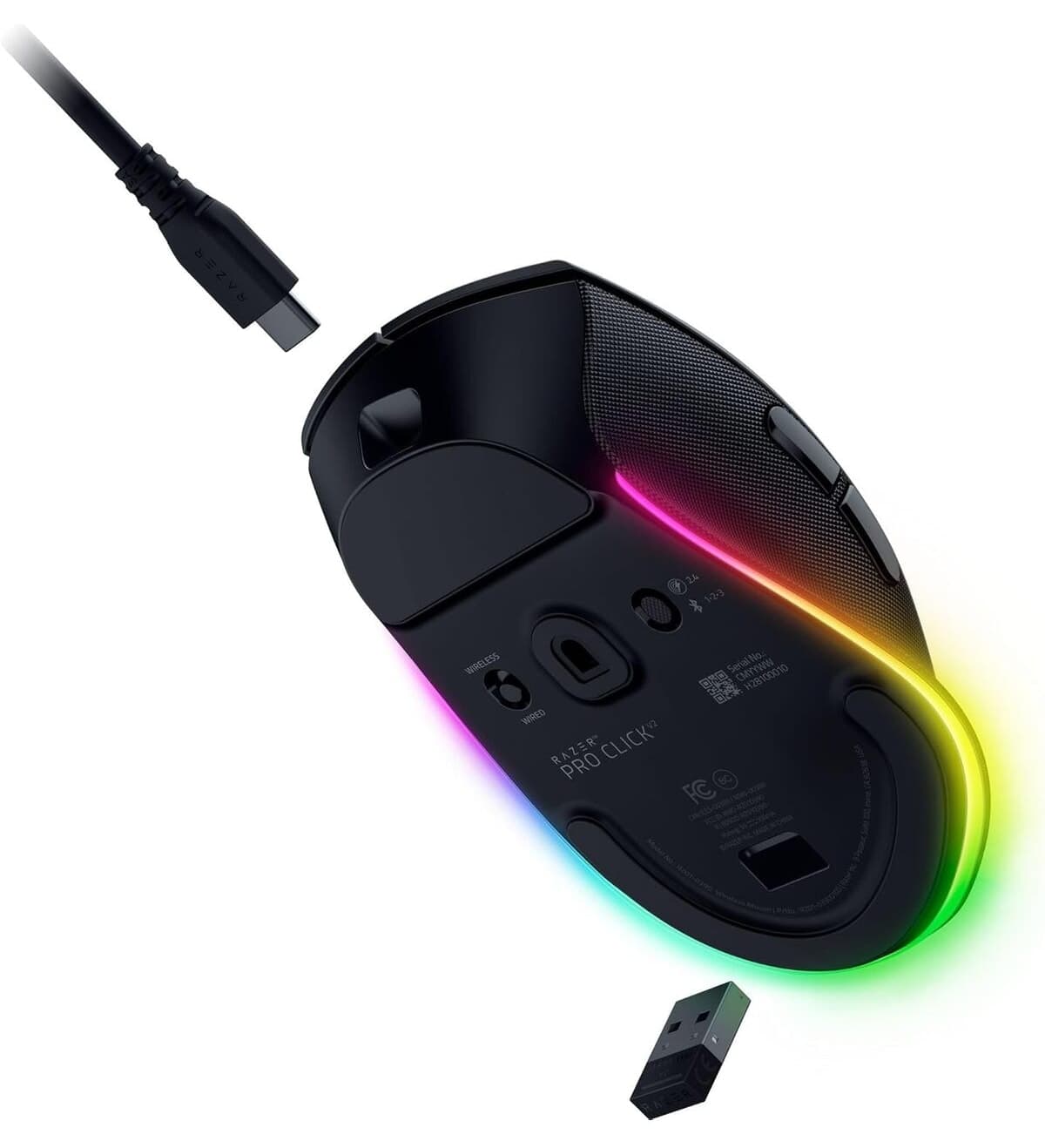 ماوس Razer Pro Click V2 بیسیم ارگونومیک گیمینگ مشکی RGB مدل RZ01-03900100-R3M1 ماوس Razer Pro Click V2 بیسیم ارگونومیک گیمینگ مشکی RGB مدل RZ01-03900100-R3M1