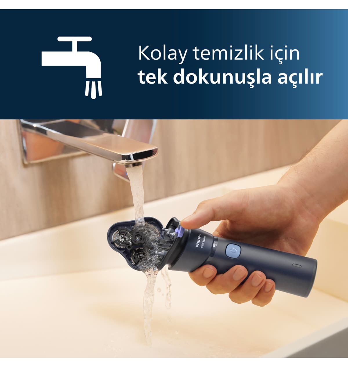 ماشین اصلاح Philips سری 1000 ترو و خشک سرهای سهجهته PowerCut مدل S1885/00 ماشین اصلاح Philips سری 1000 ترو و خشک سرهای سهجهته PowerCut مدل S1885/00