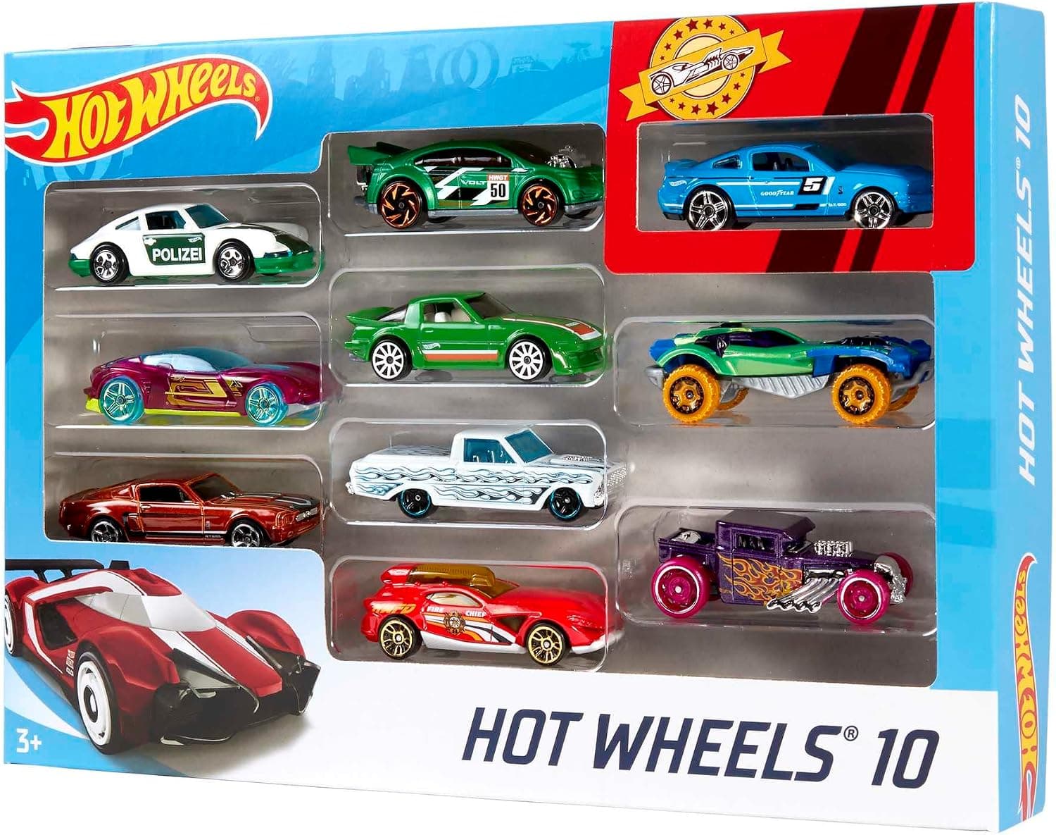 مجموعه 10تایی ماشین Hot Wheels مدل 54886 مجموعه 10تایی ماشین Hot Wheels مدل 54886