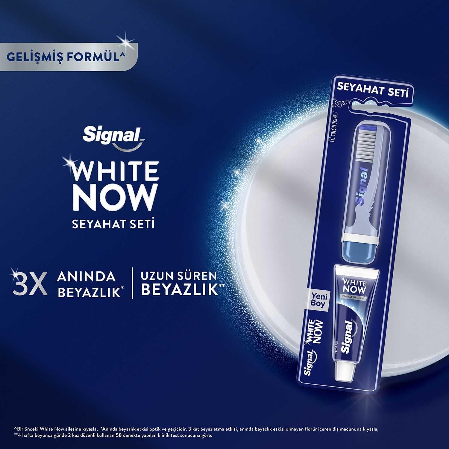 ست مسافرتی خمیردندان 14 ml و مسواک Signal White Now ست مسافرتی خمیردندان 14 ml و مسواک Signal White Now