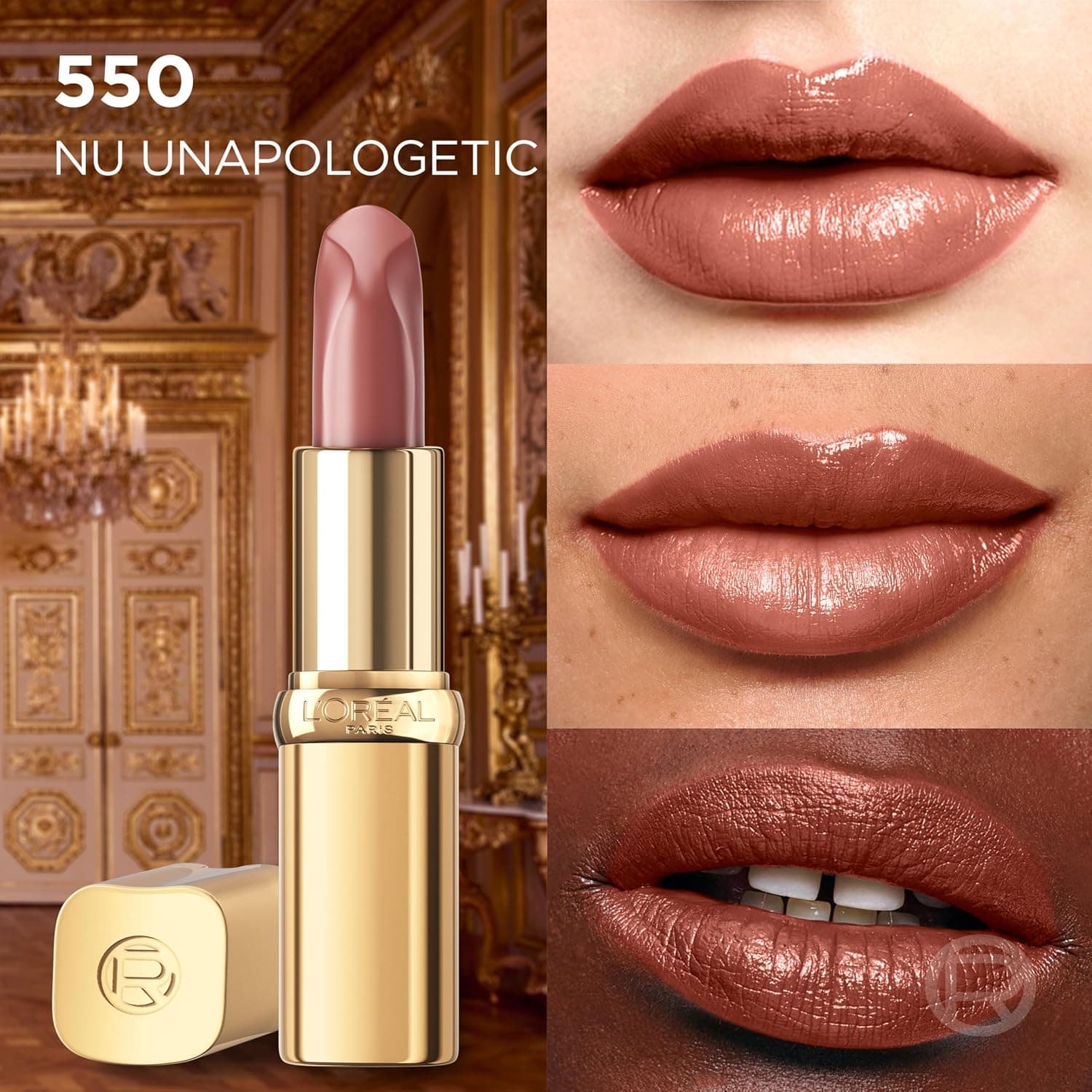 رژ لب L'Oreal Paris با جلوه ساتن مدل 550 Nude Unapologetic رژ لب L'Oreal Paris با جلوه ساتن مدل 550 Nude Unapologetic