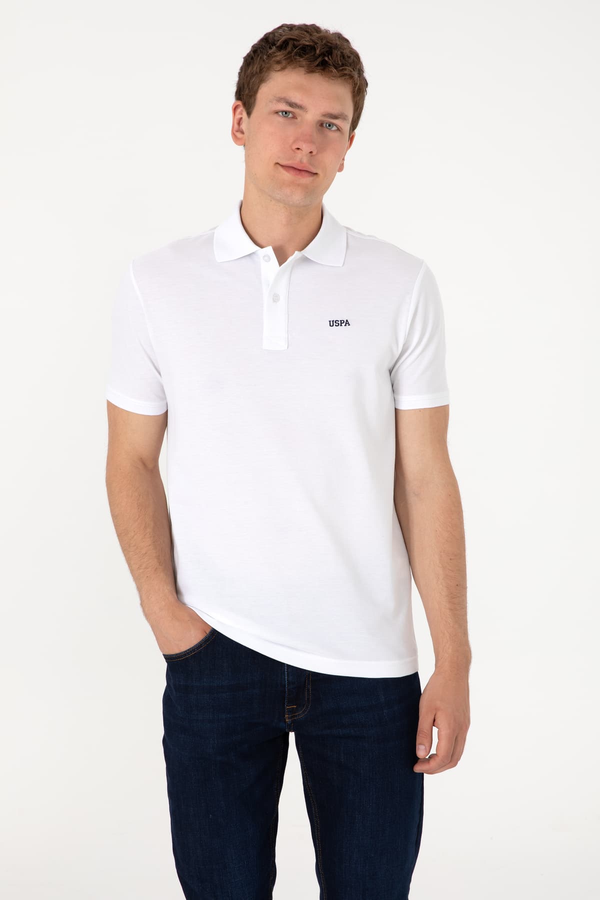 تیشرت مردانه یقه پولو U.S. Polo Assn. سفید فیت معمولی مدل 50306007-VR013 تیشرت مردانه یقه پولو U.S. Polo Assn. سفید فیت معمولی مدل 50306007-VR013