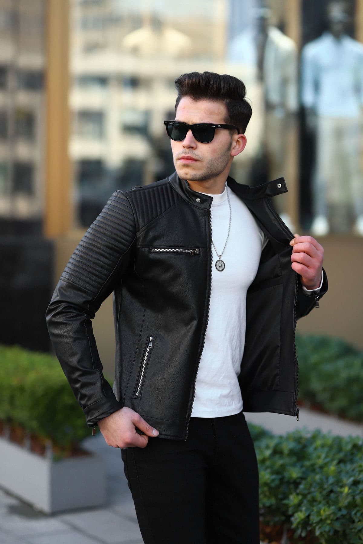 کاپشن چرمی مردانه BOYS MANS زمستانی کاپشن چرمی مردانه BOYS MANS زمستانی