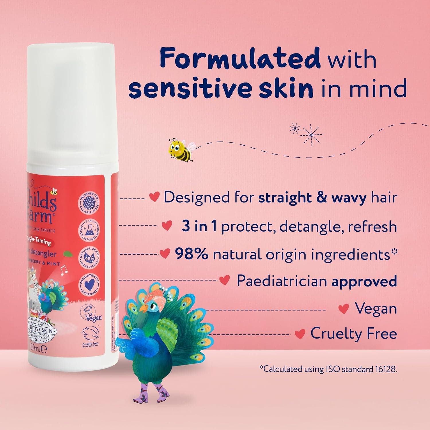 اسپری مو کودک Childs Farm رایحه توت فرنگی و نعناع ارگانیک شانهکشی آسان 100ml اسپری مو کودک Childs Farm رایحه توت فرنگی و نعناع ارگانیک شانهکشی آسان 100ml
