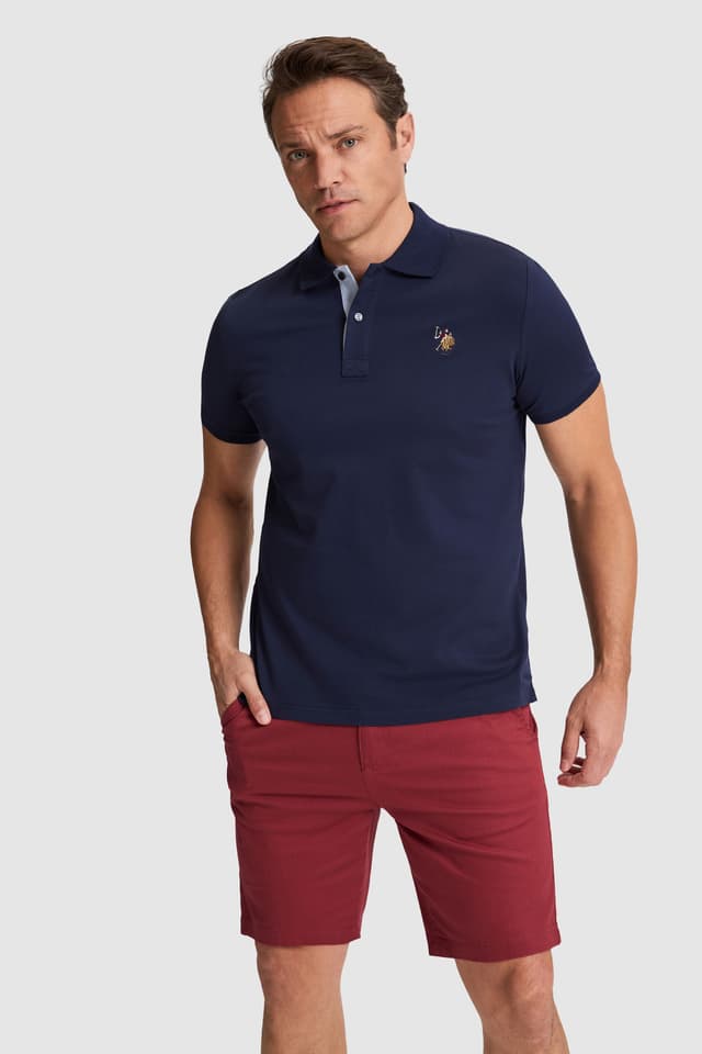 تیشرت مردانه U.S. Polo Assn. یقه پولو فیت معمولی سرمهای مدل 50324937-VR033 تیشرت مردانه U.S. Polo Assn. یقه پولو فیت معمولی سرمهای مدل 50324937-VR033